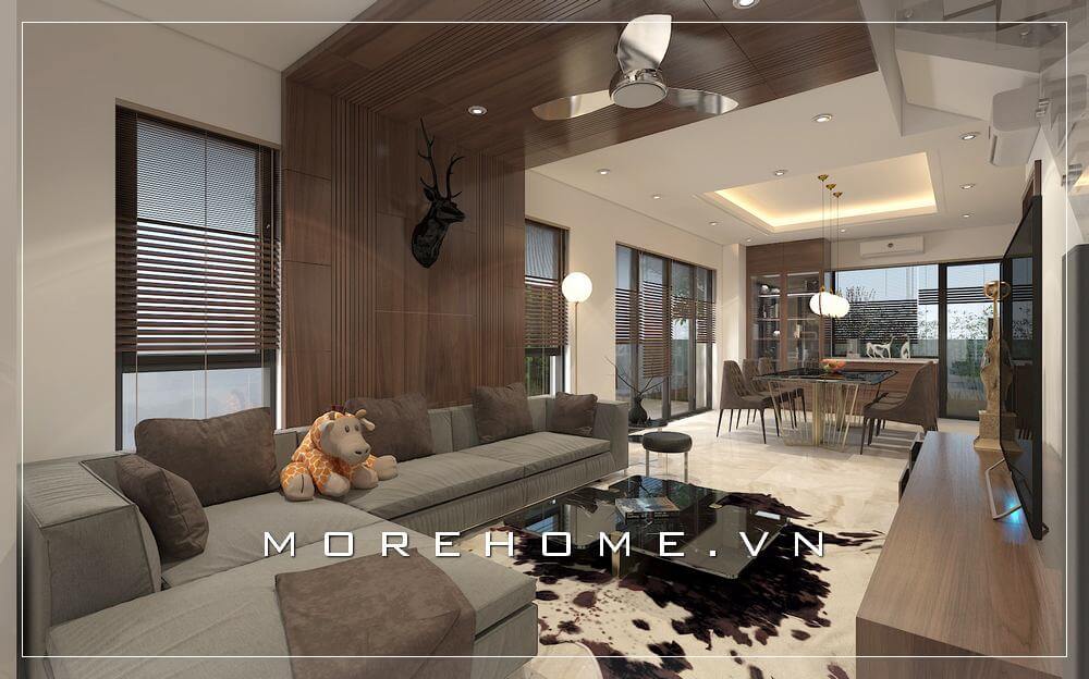 Bộ sofa màu xám thanh lịch và sang trọng
